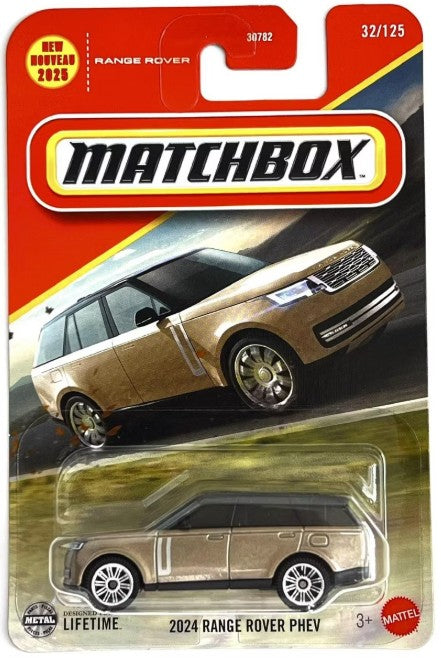 Matchbox 2025 #032/125 2024 Range Rover PHEV, gold