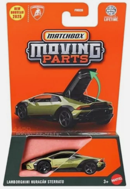 Matchbox 2025 Moving Parts, Lamborghini Huracan Sterrato, olive green