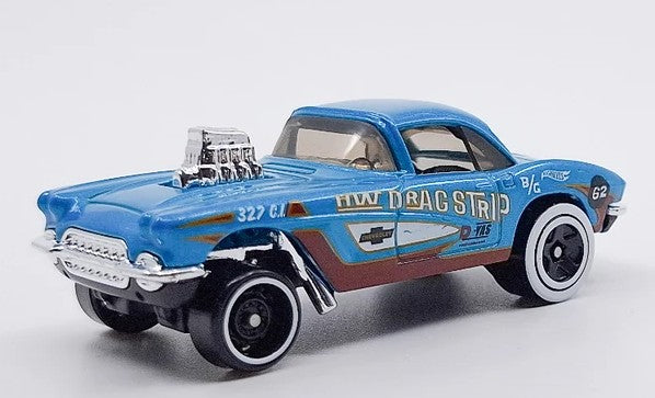 Hot Wheels 2024 Multipack Exclusive, '62 Corvette Gasser, NEW/LOOSE, metalflake teal