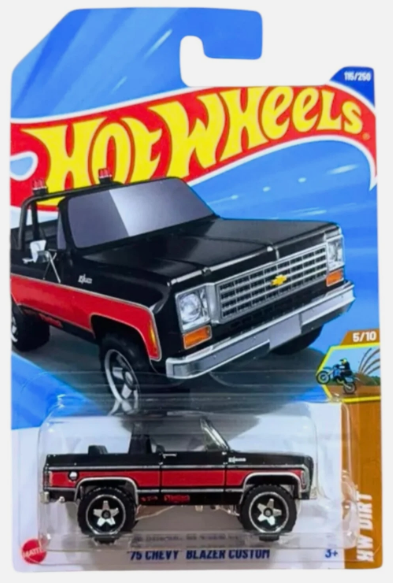 Hot Wheels 2025 #115/250 '75 Chevy Blazer Custom, black