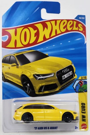 Hot Wheels 2026 #066/250 '17 Audi RS 6 Avant, yellow