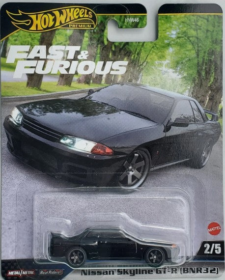Hot Wheels 2025 Premium Fast & Furious K Assortment 2/5, Nissan Skyline GT-R (BNR32), black
