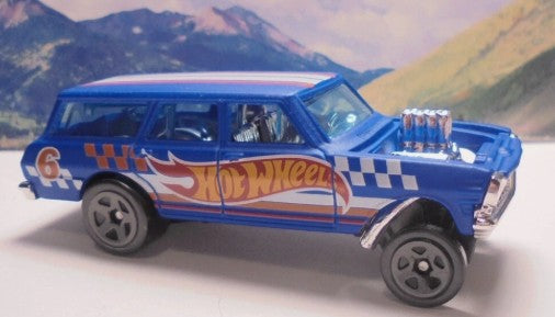 Hot Wheels 2021 #232/250 '64 Nova Wagon Gasser, NEW/LOOSE, HW Racing blue