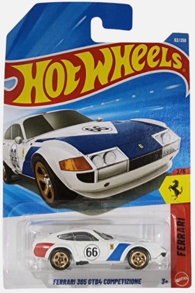 Hot Wheels 2026 #062/250 Ferrari 365 GTB4 Competizione, white