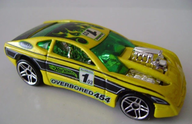 Hot Wheels 2003 Collector's Guide, Overbored 454, NEW/LOOSE, yellow
