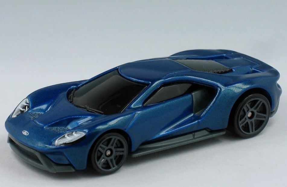 Hot Wheels 2016 #073/250 '17 Ford GT, NEW/LOOSE, metalflake liquid blue