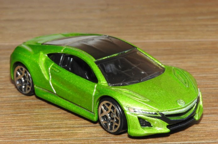 Hot Wheels 2021 #148/250, '17 Acura NSX, NEW/LOOSE, candy apple green