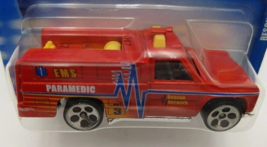Hot Wheels 1997 Multipack Pull, Rescue Ranger, PREOWNED/LOOSE, red