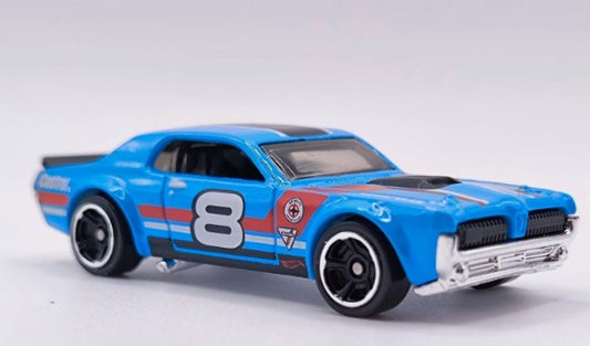 Hot Wheels 2022 #236/250 '68 Mercury Cougar, NEW/LOOSE, light blue