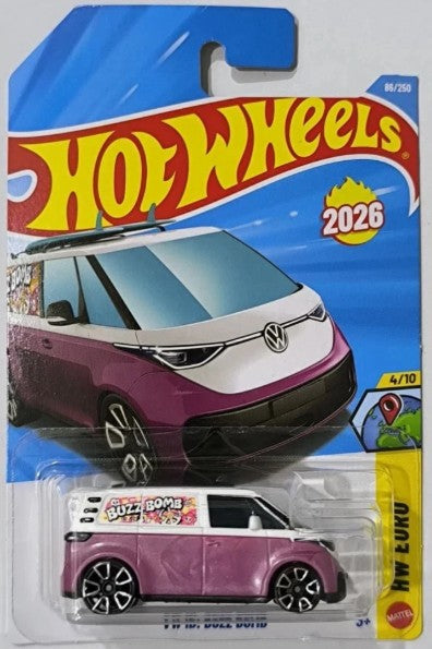 Hot Wheels 2026 #086/250, VW ID. Buzz Bomb, purple