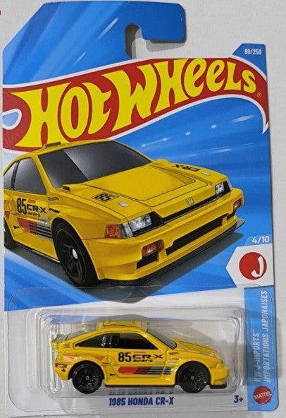 Hot Wheels 2026 #089/250, 1986 Honda CR-X, yellow