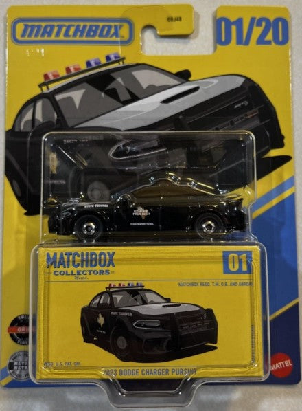 Matchbox 2026 Collectors 01/20 2023 Dodge Charger Pursuit, black