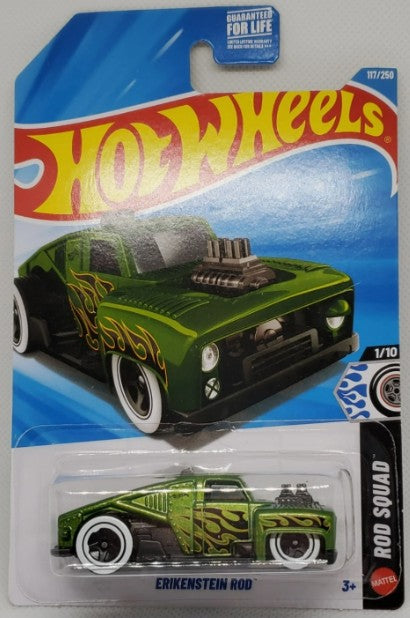Hot Wheels 2026 #117/250, Erikenstein Rod, metalflake green