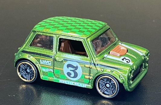 Hot Wheels 2025 Mystery Models (Series 1) 3/10, Mini Cooper, NEW/LOOSE, metalflake green