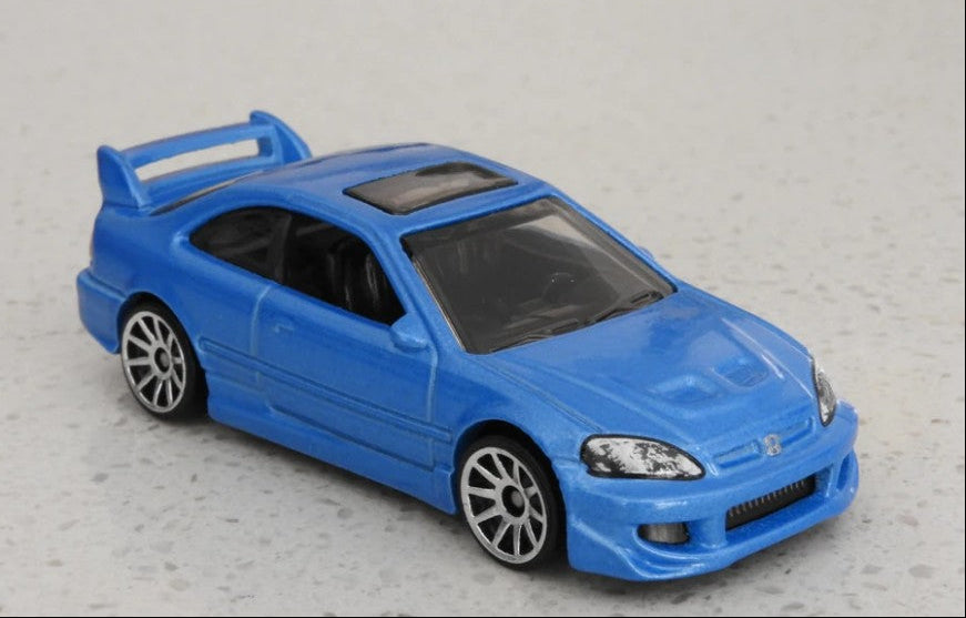 Hot Wheels 2021 #063/250, Honda Civic Si, NEW/LOOSE, metalflake light blue
