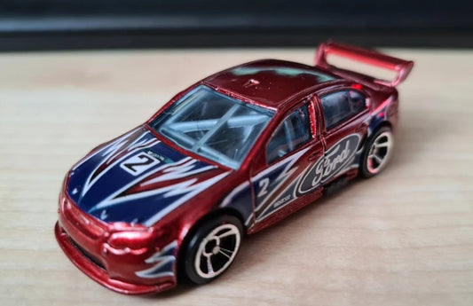 Hot Wheels 2023 	Mystery Models (Series 1), Ford Falcon Race Car, NEW/LOOSE, metalflake dark red