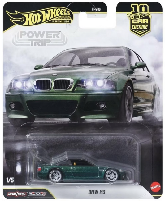 Hot Wheels 2026 Premium Power Trip 1/5, BMW M3, green