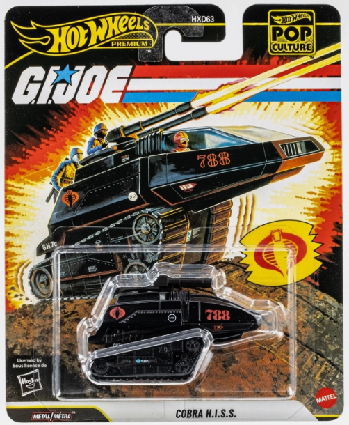 Hot Wheels 2026 Pop Culture Mix Q, Cobra H.I.S.S., black