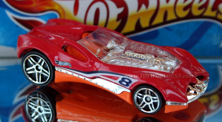 Hot Wheels 2014 Multipack Exclusive, CUL8R, PREOWNED/LOOSE, red