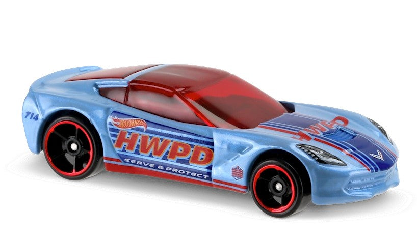 Hot Wheels 2017 #020/365, '14 Corvette Stingray, NEW/LOOSE, light blue