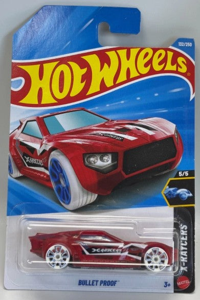 Hot Wheels 2026 #132/250, Bullet Proof, red