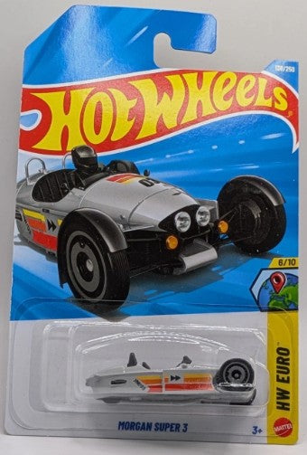 Hot Wheels 2026 #138/250, Morgan Super 3, grey