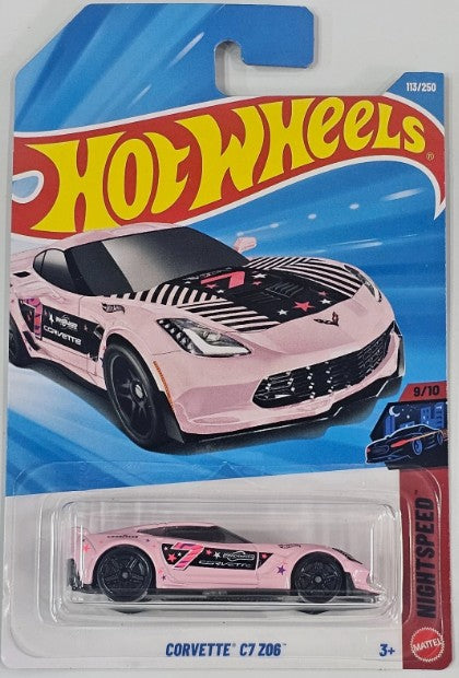Hot Wheels 2026 #113/250 Corvette C7 Z06, pink