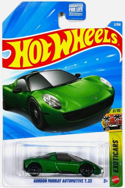 Hot Wheels 2026 #003/250 Gordon Murray Automotive T.33, green
