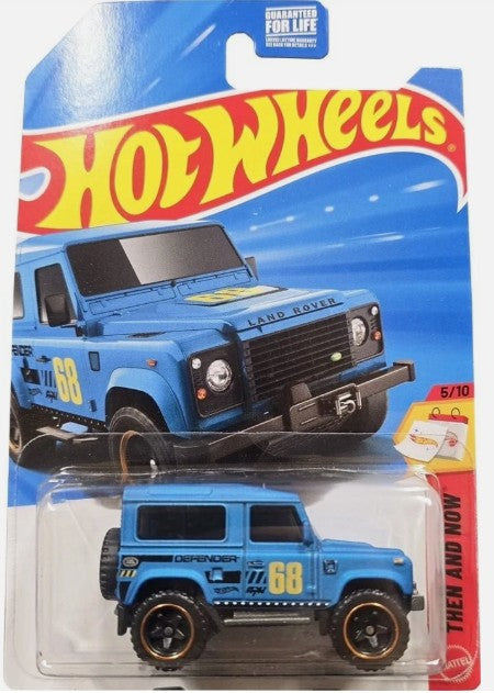 Hot Wheels 2025 [no number] Land Rover Defender 90, RETAILER EXCLUSIVE, anodized light blue