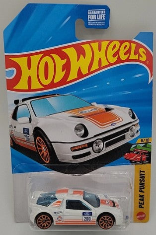 Hot Wheels 2025 [no number], Ford RS200, RETAILER EXCLUSIVE, white