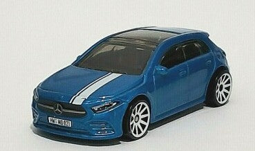 Hot Wheels 2022 #018/250 '19 Mercedes-Benz A-Class, NEW/LOOSE, denim blue metallic