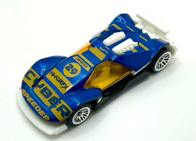 Hot Wheels 2026 Multipack Exclusive, Cyber Speeder, NEW/LOOSE, metalflake navy blue