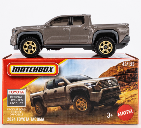Matchbox 2026 Power Grabs #043/125, 2024 Toyota Tacoma, pale brown