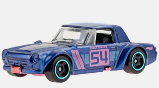 Hot Wheels 2022 54th Anniversary Pink & Blue Mix 2 1/6, Fairlady 2000, NEW/LOOSE, metalflake dark blue