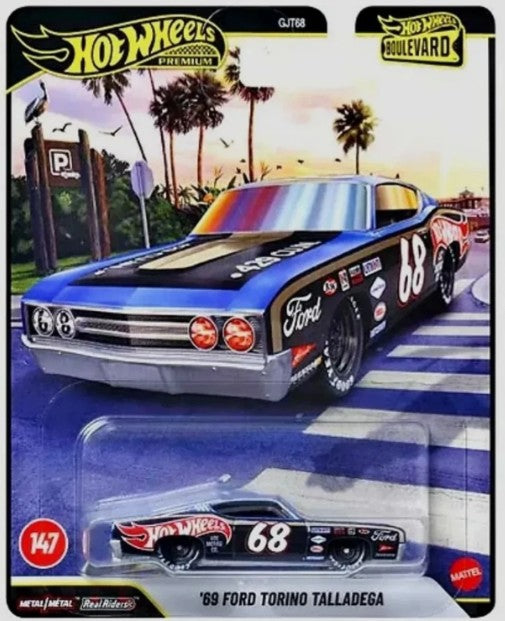 Hot Wheels Boulevard Series #147, '69 Ford Torino Talladega, black