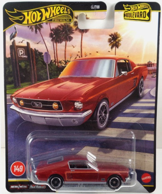 Hot Wheels Boulevard Series #149, '67 Custom Mustang, dark red