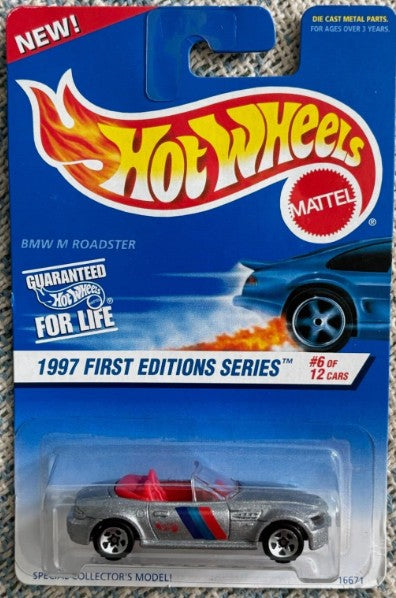 Hot Wheels 1997 First Editions #6/12, BMW M Roadster, silver (5SP)