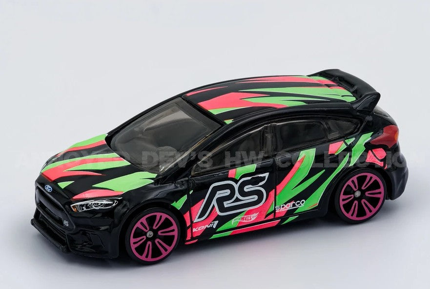 Hot Wheels 2023 Neon Speeders 1/8, Ford Focus RS, NEW/LOOSE, black