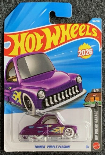 Hot Wheels 2026 #148/250, Tooned Purple Passion, purple