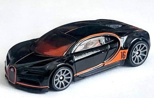 Hot Wheels 2026 Mystery Models (Series 1) 1/10, '16 Bugatti Chiron, NEW/LOOSE, nocturne black