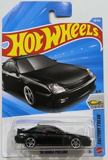 Hot Wheels 2026 #136/250, '98 Honda Prelude, black