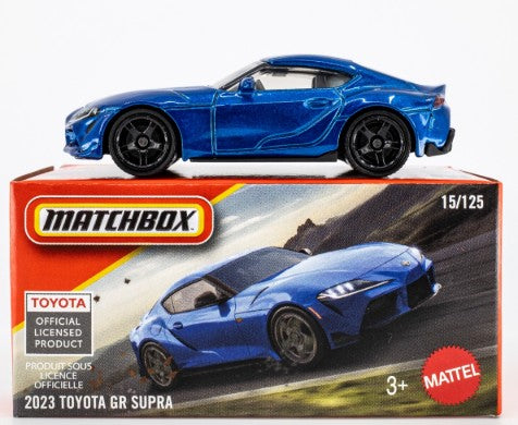 Matchbox 2026 Power Grabs #015/125, 2023 Toyota GR Supra, blue