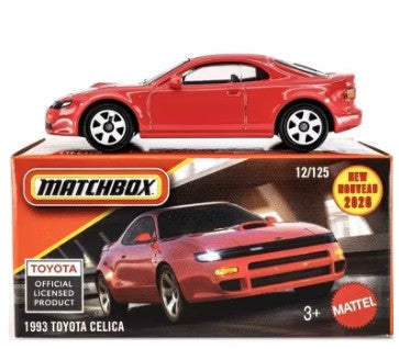 Matchbox 2026 Power Grabs #012/125, 1993 Toyota Celica, red