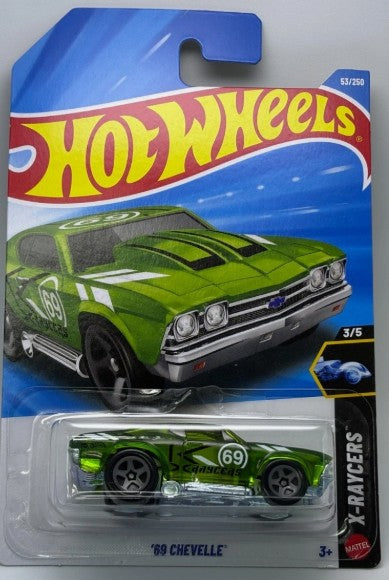 Hot Wheels 2026 #053/250 '69 Chevelle (Toon'd), transparent green
