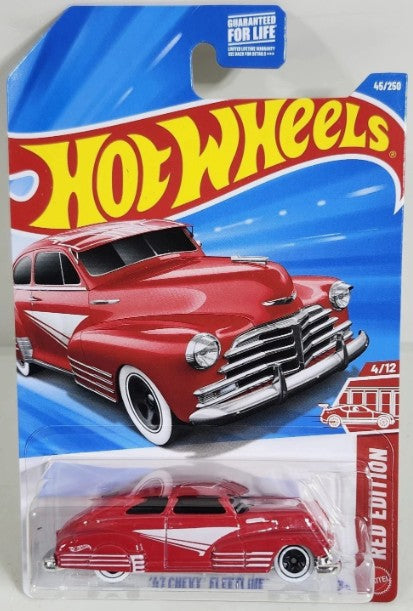 Hot Wheels 2026 #045/250, '47 Chevy Fleetline, RED EDITION, red