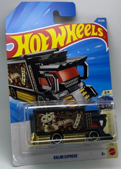 Hot Wheels 2026 #057/250, Raijin Express, black