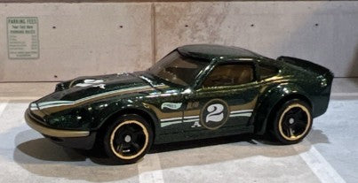 Hot Wheels 2026 Mystery Models (Series 1) 2/10, Nissan Fairlady Z, NEW/LOOSE, metalflake dark green