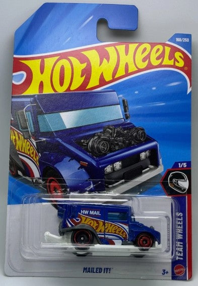 Hot Wheels 2026 #168/250, Mailed It!, HW race team blue