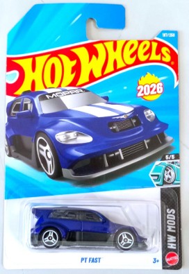 Hot Wheels 2026 #187/250, PT Fast, electric blue