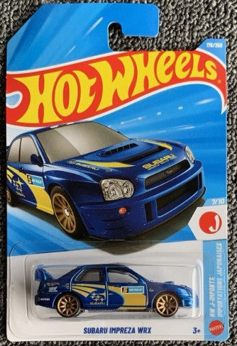 Hot Wheels 2026 #176/250, Subaru Impreza WRX, blue